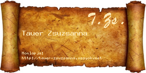 Tauer Zsuzsanna névjegykártya